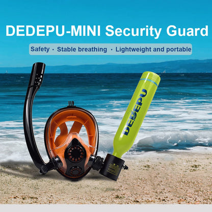[US Direct]  S3000PLUS-A 0.5L Scuba Tank 10-15 Minutes Underwater Outdoor Mini Dive Scuba Cylinder Diving Air Tank with Snorkel Mask Adapter