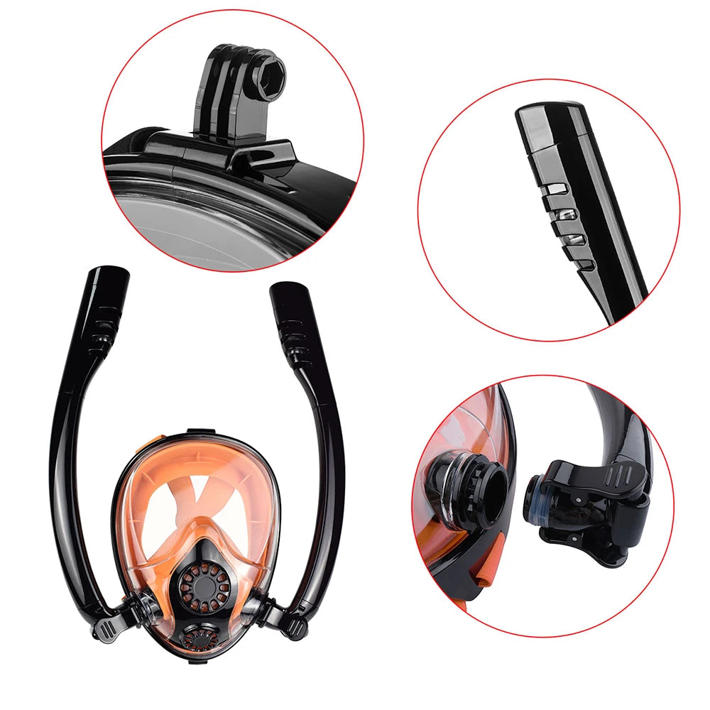 [US Direct]  S3000PLUS-A 0.5L Scuba Tank 10-15 Minutes Underwater Outdoor Mini Dive Scuba Cylinder Diving Air Tank with Snorkel Mask Adapter