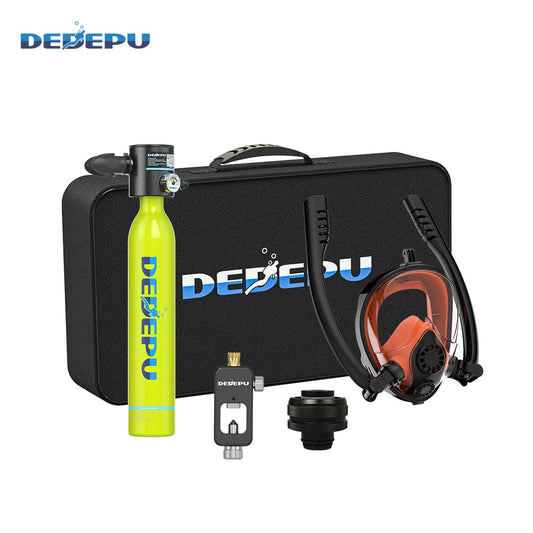 [US Direct]  S3000PLUS-A 0.5L Scuba Tank 10-15 Minutes Underwater Outdoor Mini Dive Scuba Cylinder Diving Air Tank with Snorkel Mask Adapter
